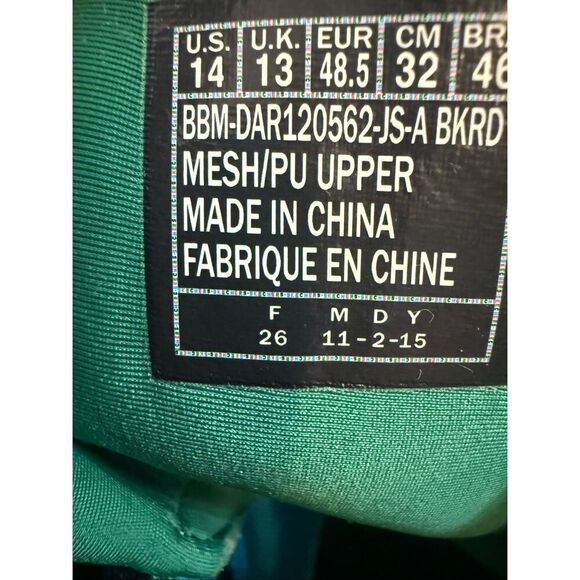 Brandblack Men's Lace Up Athletic Basketball Shoes Multicolor Size 14 - Picture 10 of 16